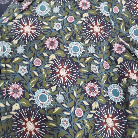 Seasalt Cornwall Dress Womens 8 Petite Blue Green Floral Organic Cotton A Line - Picture 4 of 8